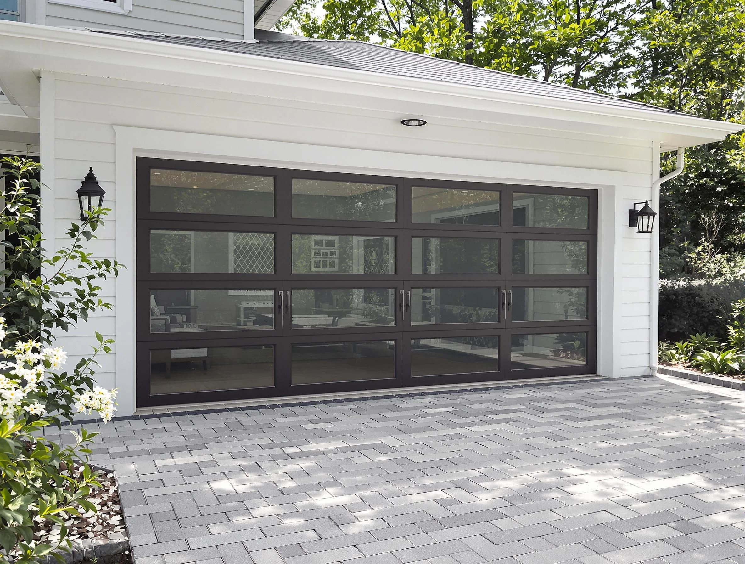 Nichols Hills Garage Door Repair design specialist presenting custom garage door options to Nichols Hills homeowner