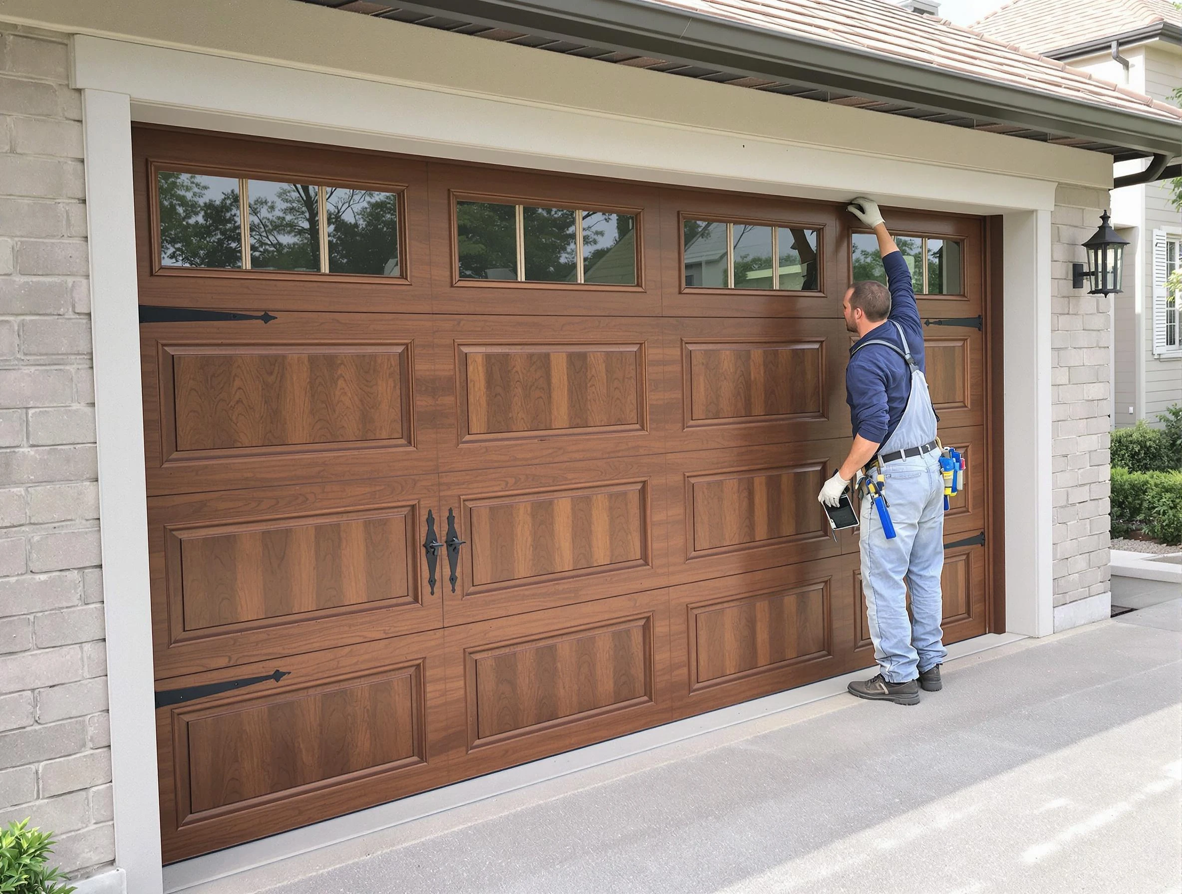 Custom garage door showcase by Nichols Hills Garage Door Repair in Nichols Hills