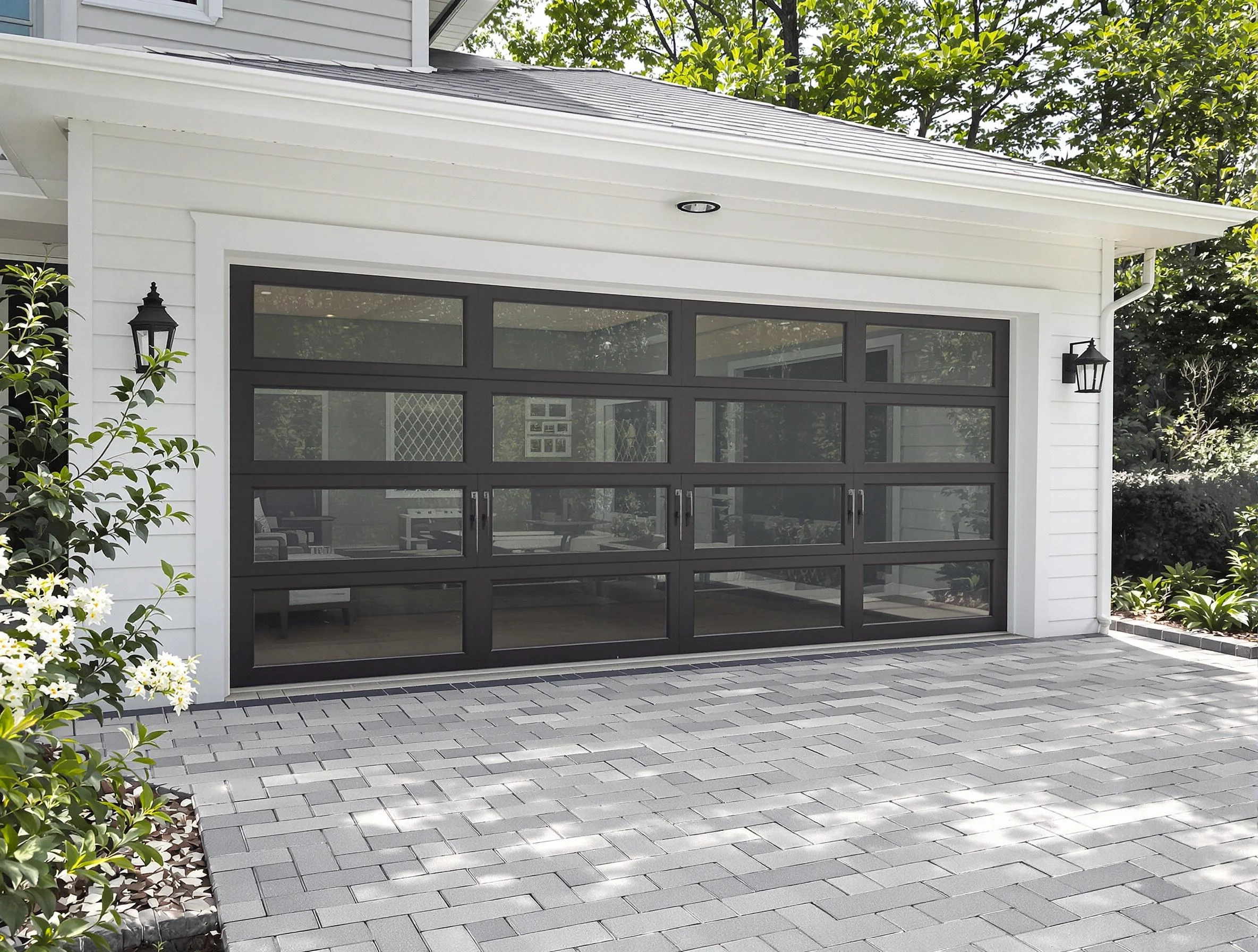Nichols Hills Garage Door Repair design specialist presenting custom garage door options to Nichols Hills homeowner